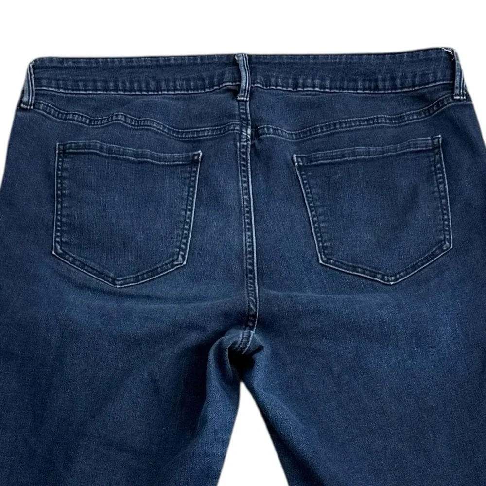 Old Navy Rockstar Super Skinny Ankle Jeans Womens Size 16 Blue Denim Frayed Hem - Picture 8 of 12